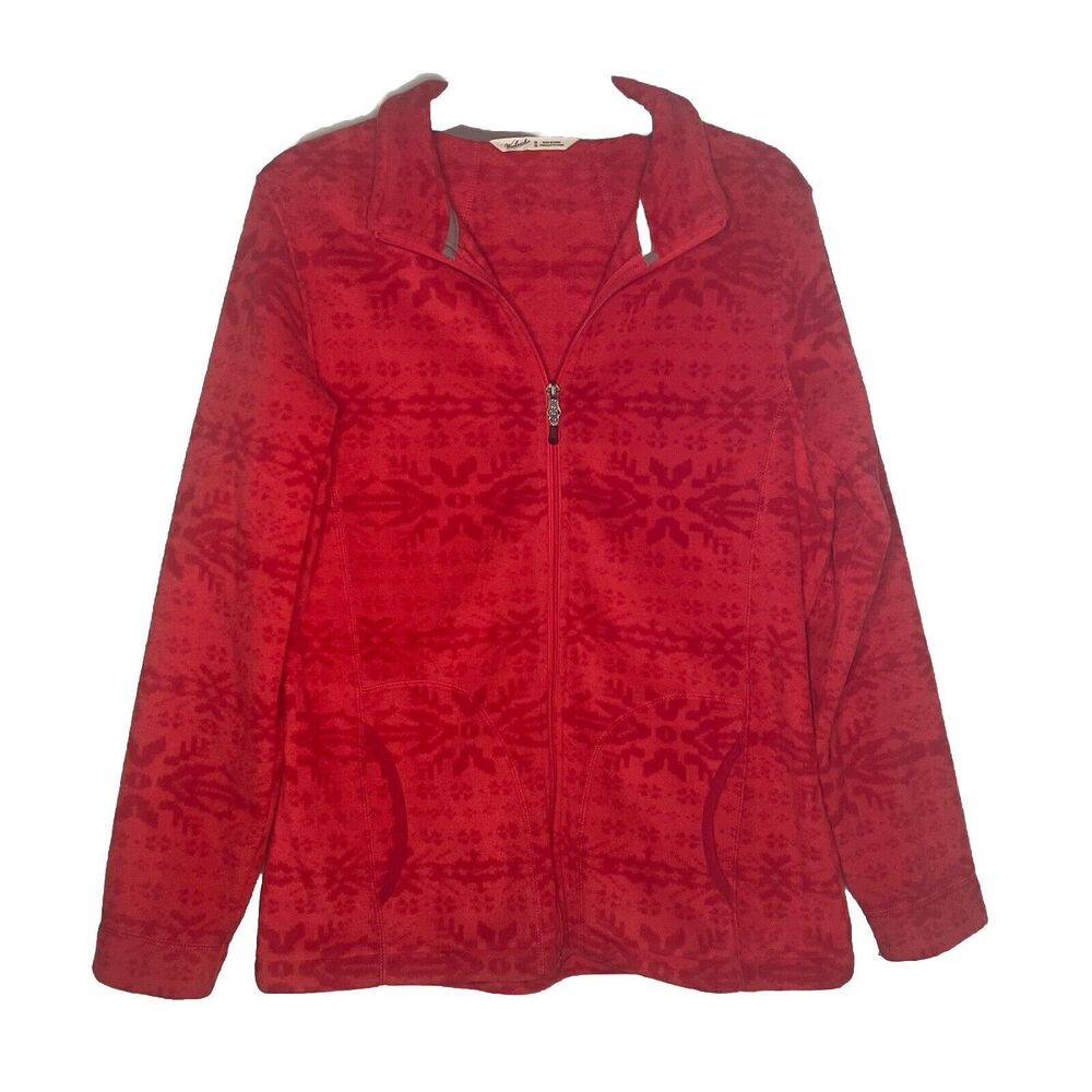 Woolrich Poppy Fleece Full Zip Jacket Size Medium